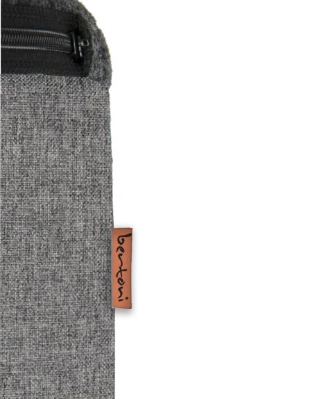 Pufa dekoracyjna, Bertoni, nadruk Kempas - okrągła pufa do salonu, przedpokoju, walec 40cm, elegancka, zamek błyskawiczny, możli