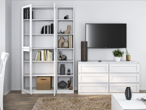 KLASYCZNA WITRYNA PAFOS W40 DO BIURA POKOJU SALONU BIAŁY MAT