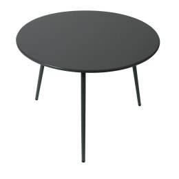 STOLIK KAWOWY OGRODOWY VIBE 60CM STALOWY 3 NOGI SZARY