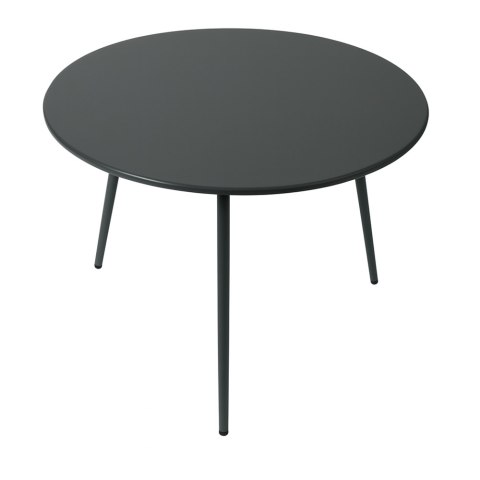 STOLIK KAWOWY OGRODOWY VIBE 60CM STALOWY 3 NOGI SZARY