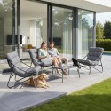 ZESTAW MEBLI OGRODOWYCH VIBE 2 FOTELE SOFA STOLIK KAWOWY SZARY