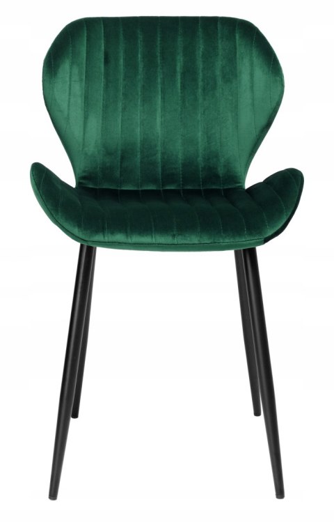 Krzesło welurowe DALLAS VELVET ciemnozielone Krzesło welurowe DALLAS VELVET ciemnozielone