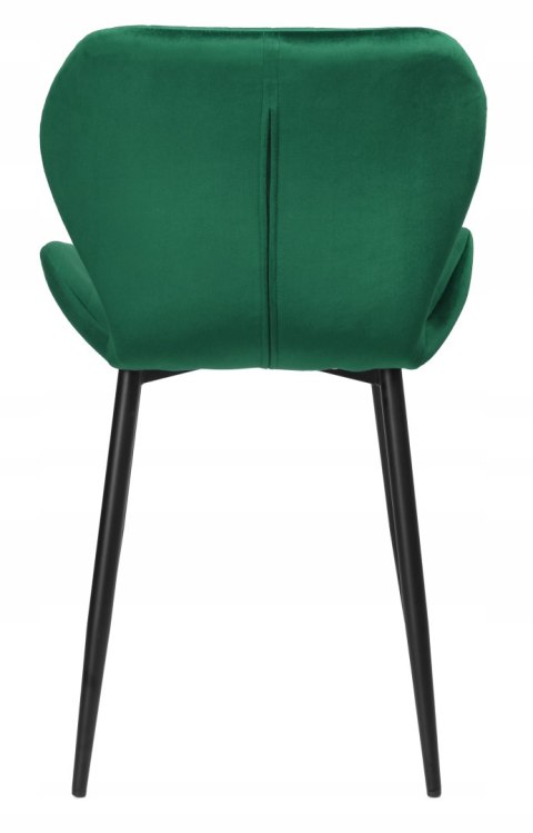 Krzesło welurowe DALLAS VELVET ciemnozielone Krzesło welurowe DALLAS VELVET ciemnozielone