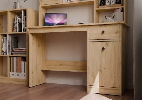 BIURKO KOMPUTEROWE CHESTER Z SZAFKĄ I SZUFLADĄ DĄB ARTISAN