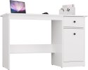 BIURKO KOMPUTEROWE CHESTER Z SZAFKĄ I SZUFLADĄ BIAŁY MAT