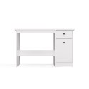 BIURKO KOMPUTEROWE CHESTER Z SZAFKĄ I SZUFLADĄ BIAŁY MAT