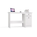 BIURKO KOMPUTEROWE CHESTER Z SZAFKĄ I SZUFLADĄ BIAŁY MAT