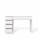 FUNKCJONALNE NOWOCZESNE BIURKO ARTO 120 CM 5 SZUFLAD BIAŁY MAT