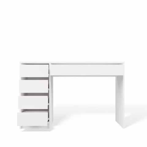 FUNKCJONALNE NOWOCZESNE BIURKO ARTO 120 CM 5 SZUFLAD BIAŁY MAT