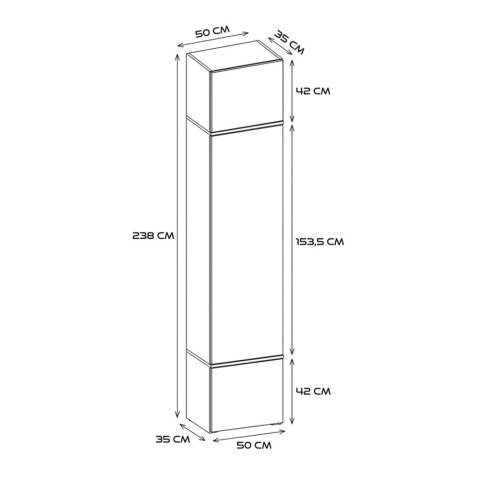 GARDEROBA HAGA DO PRZEDPOKOJU SZAFA DĄB SONOMA