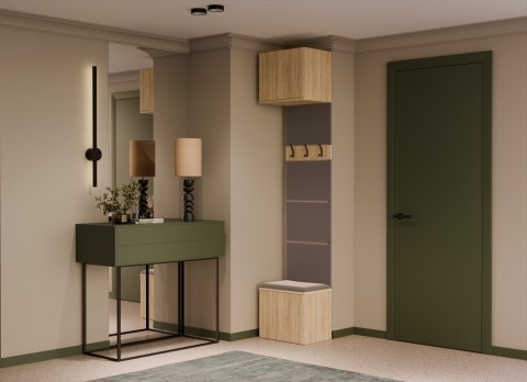 WIESZAK Z SIEDZISKIEM GARDEROBA HAGA DO PRZEDPOKOJU DĄB SONOMA