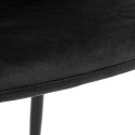 Krzesło welurowe Orlando Velvet czarne