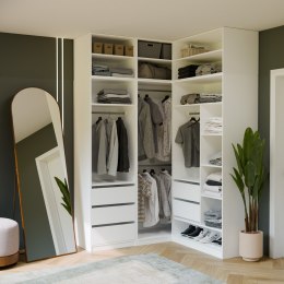 NADSTAWKA OPENO 60CM MODUŁOWA PÓŁKA DO GARDEROBY SYPIALNI BIAŁY MAT