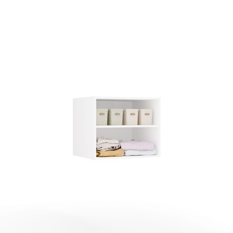 NADSTAWKA OPENO 60CM MODUŁOWA PÓŁKA DO GARDEROBY SYPIALNI BIAŁY MAT