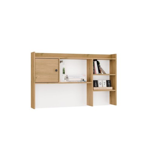 NADSTAWKA DO BIURKA 120CM DRZWI PÓŁKI DĄB ARTISAN