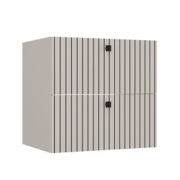 WISZĄCA SZAFKA POD UMYWALKĘ TIGO 2 SZUFLADY RYFLOWANY FRONT KOLOR: KASZMIR