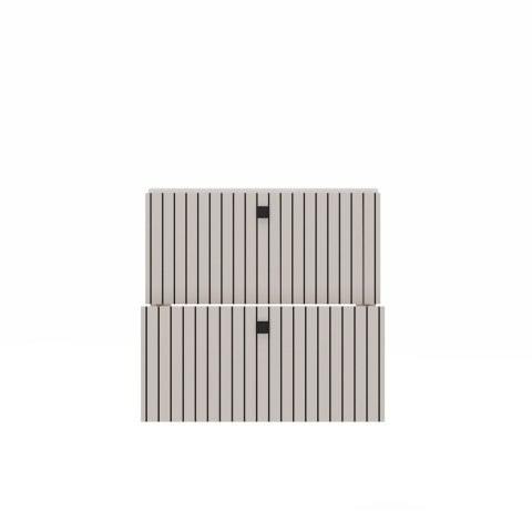 WISZĄCA SZAFKA POD UMYWALKĘ TIGO RYFLOWANY FRONT + UMYWALKA KOLOR: KASZMIR