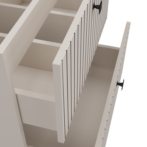 WISZĄCA SZAFKA POD UMYWALKĘ TIGO RYFLOWANY FRONT + UMYWALKA KOLOR: KASZMIR