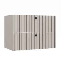 WISZĄCA SZAFKA POD UMYWALKĘ TIGO 2 SZUFLADY RYFLOWANY FRONT KOLOR: KASZMIR