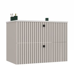 WISZĄCA SZAFKA POD UMYWALKĘ TIGO RYFLOWANY FRONT + UMYWALKA KOLOR: KASZMIR