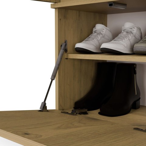 GARDEROBA HAGA DO PRZEDPOKOJU 2X WIESZAK Z SIEDZISKIEM DĄB ARTISAN