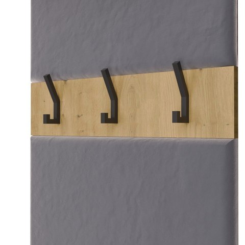 GARDEROBA HAGA DO PRZEDPOKOJU 3X SZAFA WIESZAK Z SIEDZISKIEM DĄB ARTISAN