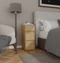 SZAFKA NOCNA YORK STOLIK NOCNY 2 SZUFLADY 1 PÓŁKA DO SYPIALNI DĄB ARTISAN