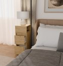 SZAFKA NOCNA YORK STOLIK NOCNY 2 SZUFLADY 1 PÓŁKA DO SYPIALNI DĄB ARTISAN