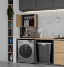 SZAFKA ŁAZIENKOWA POLA REGAŁ ŁAZIENKOWY NAD PRALKĘ DĄB ARTISAN / ANTACYT