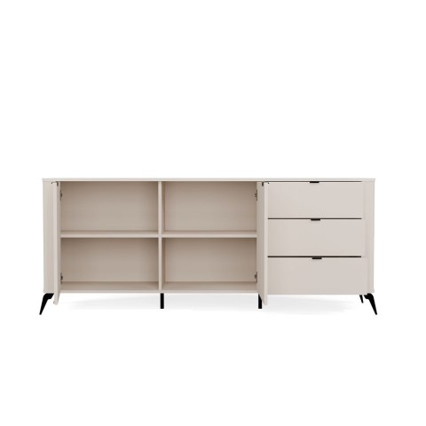 ELEGANCKA SZEROKA KOMODA CORDOBA 3 SZUFLADY CICHY DOMYK KOLOR: KASZMIR