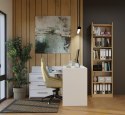 REGAŁ RIMINI SZAFKA 50CM 7 PÓŁEK DO BIURA SALONU DĄB ARTISAN