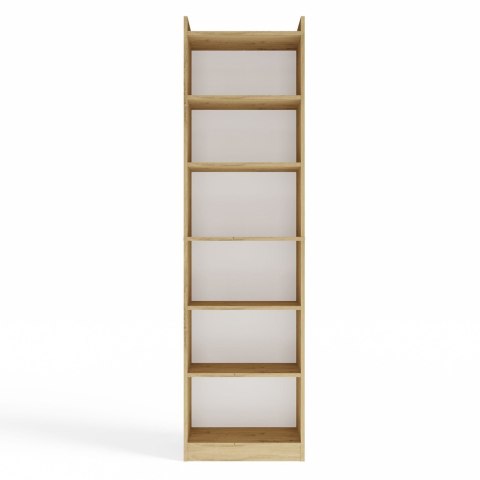 REGAŁ RIMINI SZAFKA 50CM 7 PÓŁEK DO BIURA SALONU DĄB ARTISAN