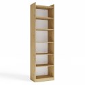 REGAŁ RIMINI SZAFKA 50CM 7 PÓŁEK DO BIURA SALONU DĄB ARTISAN