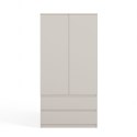 SZAFA DWUDRZWIOWA MALWA 90CM 2 SZUFLADY KOLOR: KASZMIR