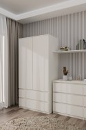 SZAFA DWUDRZWIOWA MALWA 90CM 2 SZUFLADY KOLOR: KASZMIR
