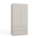 SZAFA DWUDRZWIOWA MALWA 90CM 2 SZUFLADY KOLOR: KASZMIR
