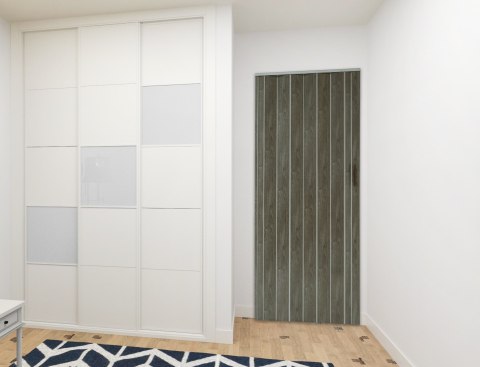 Drzwi harmonijkowe 001P DĄB GRAFIT MAT - 100 cm Drzwi harmonijkowe 001P DĄB GRAFIT MAT - 100 cm