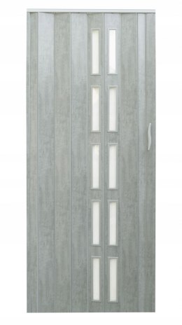 Drzwi harmonijkowe 005S BETON MAT - 80 cm